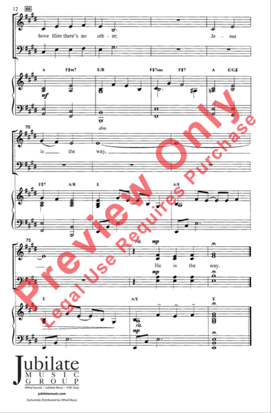Jesus Is the Answer / Seek Ye First 4-Part scores gallery preview page 13