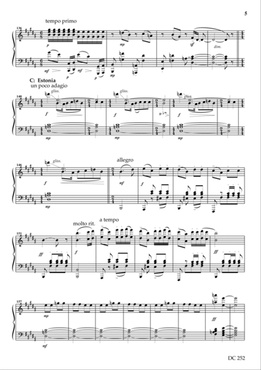 Baltic Dances - arranged for piano Piano Solo scores gallery preview page 5