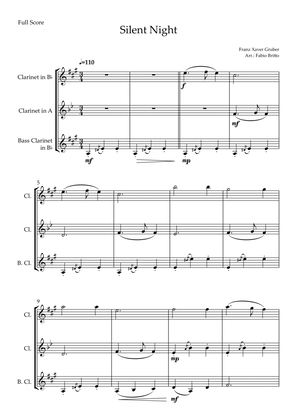 Book cover for Silent Night (Christmas Song) for Clarinet Trio