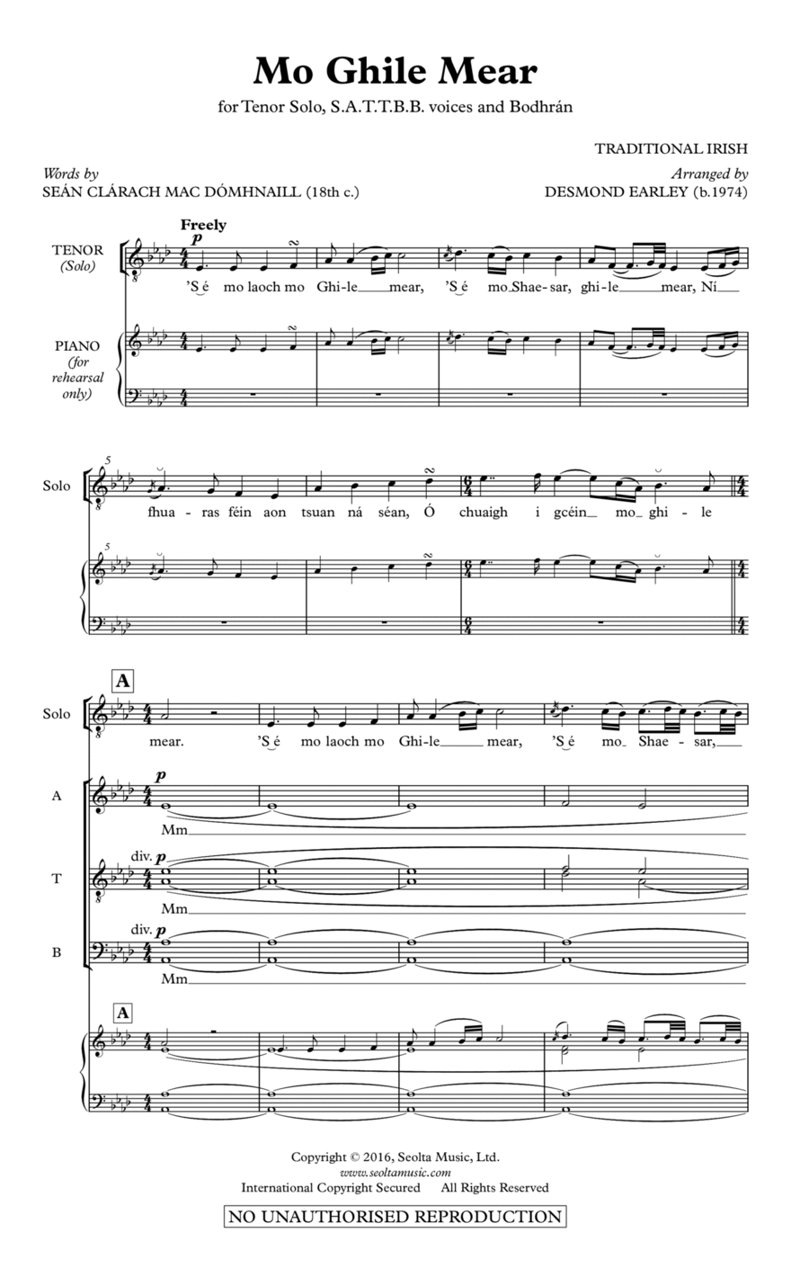 Mo Ghile Mear Divisi scores gallery preview page 1