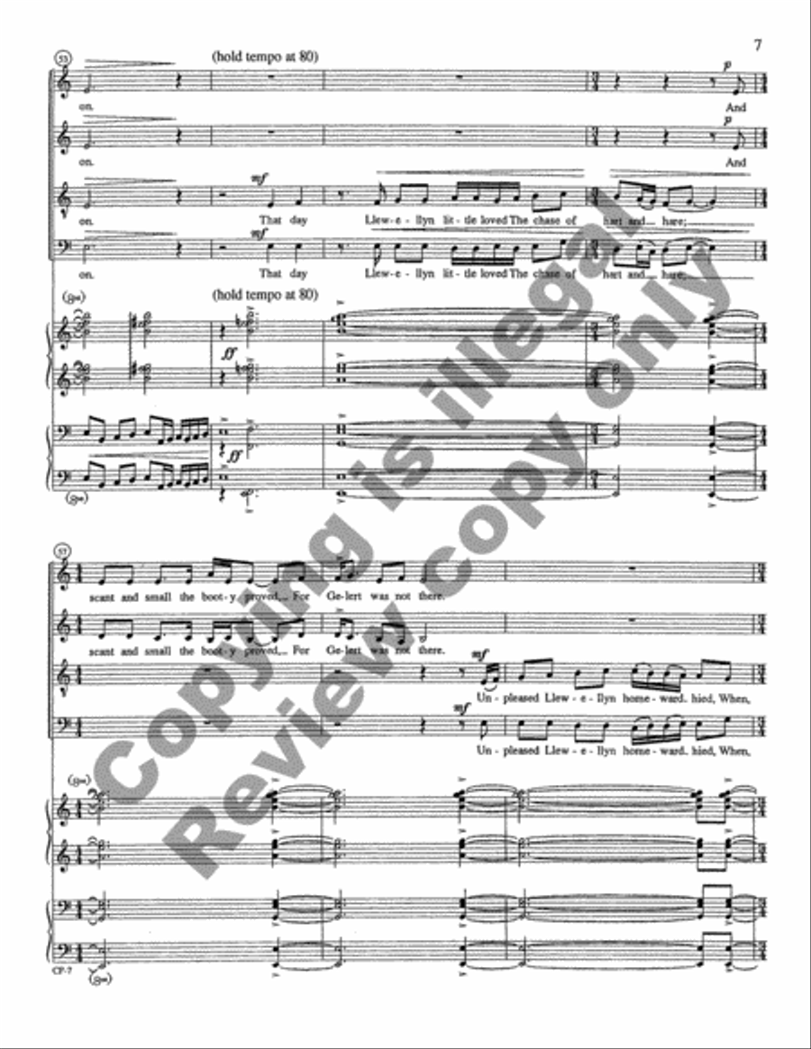 Beth Gelert 4-Part scores gallery preview page 9