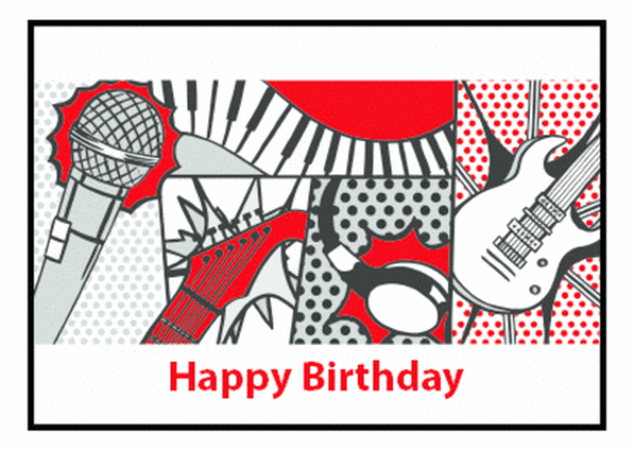 Card Happy Birthday Pop