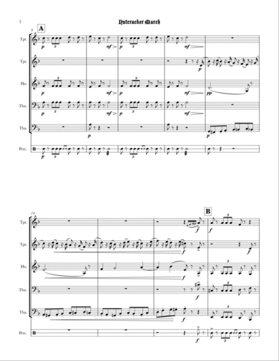Nutcracker March Small Ensemble scores gallery preview page 4