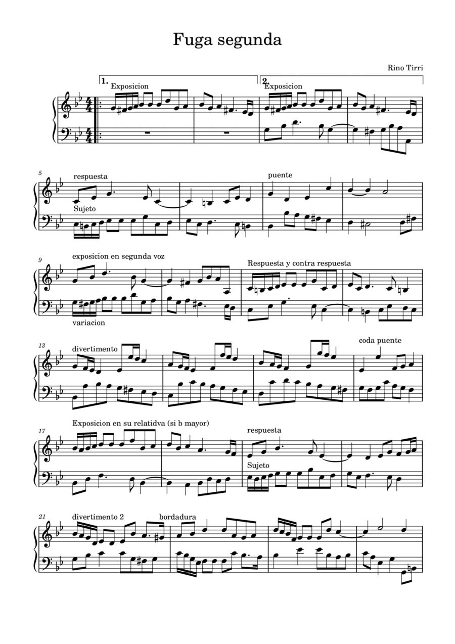 She - Piano Fugue She - Piano Fugue Piano Solo scores gallery preview page 1