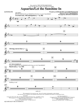 Aquarius / Let the Sunshine In (from the musical Hair) (arr. Roger Emerson) - Alto Flute