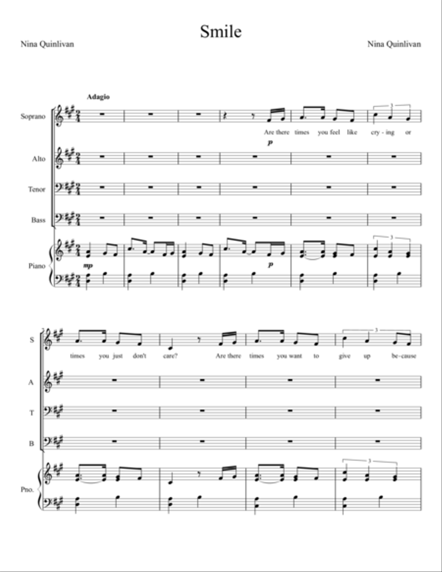 Smile 4-Part scores gallery preview page 1