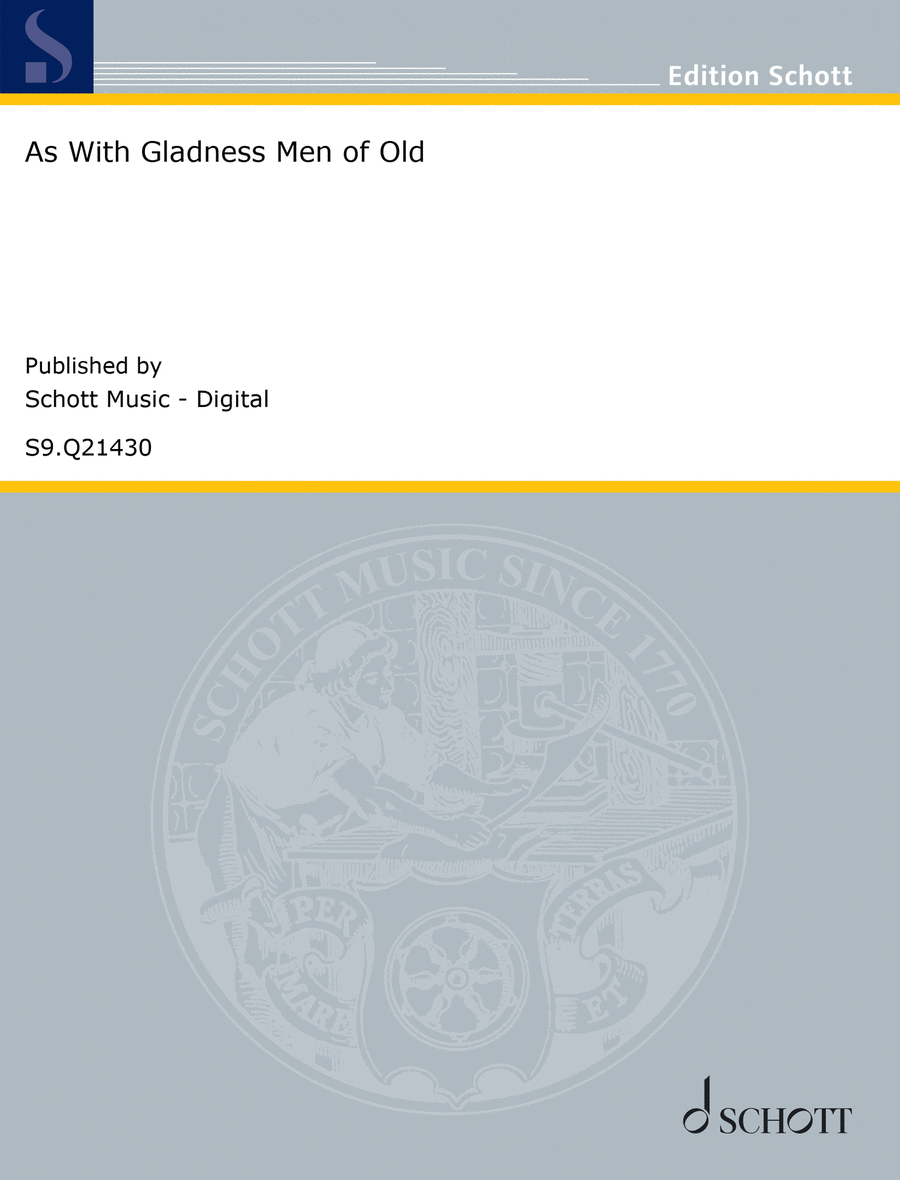 As With Gladness Men of Old Voice scores gallery preview page 1
