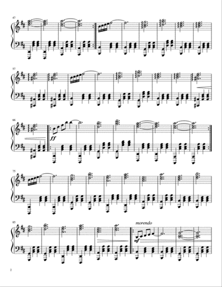 Valse (Waltz) in B Minor Piano Solo scores gallery preview page 2