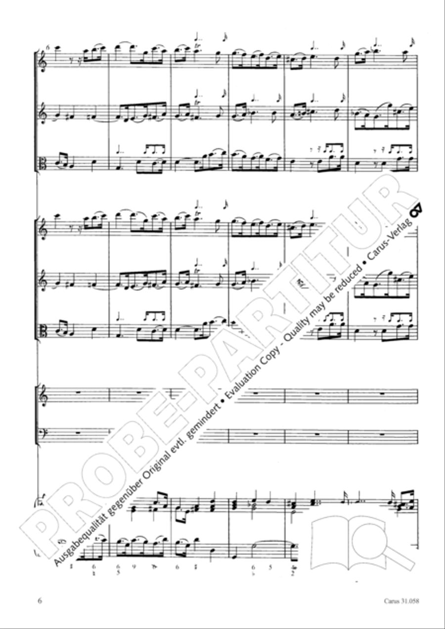O God, what glut of care and pain (Ach Gott, wie manches Herzeleid) Orchestra scores gallery preview page 7