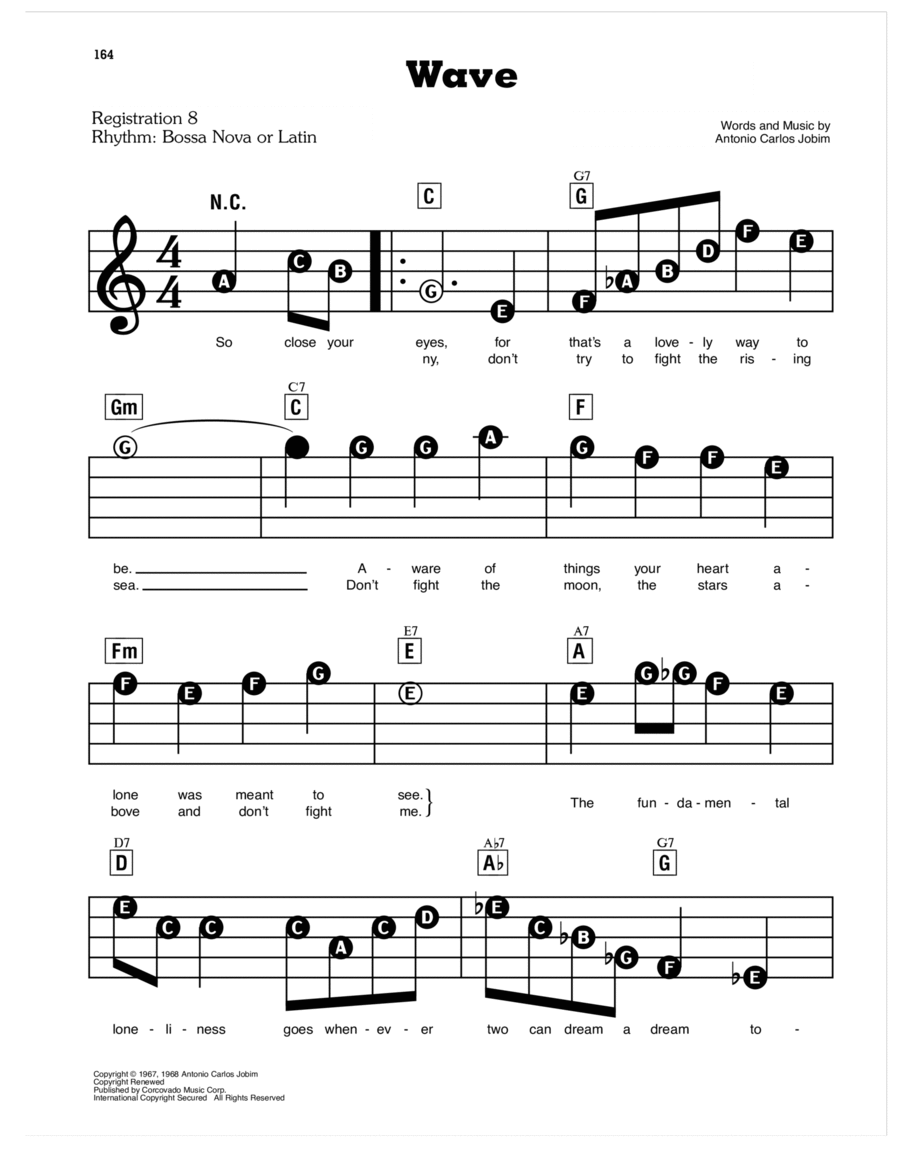 Wave Electronic Keyboard scores gallery preview page 1