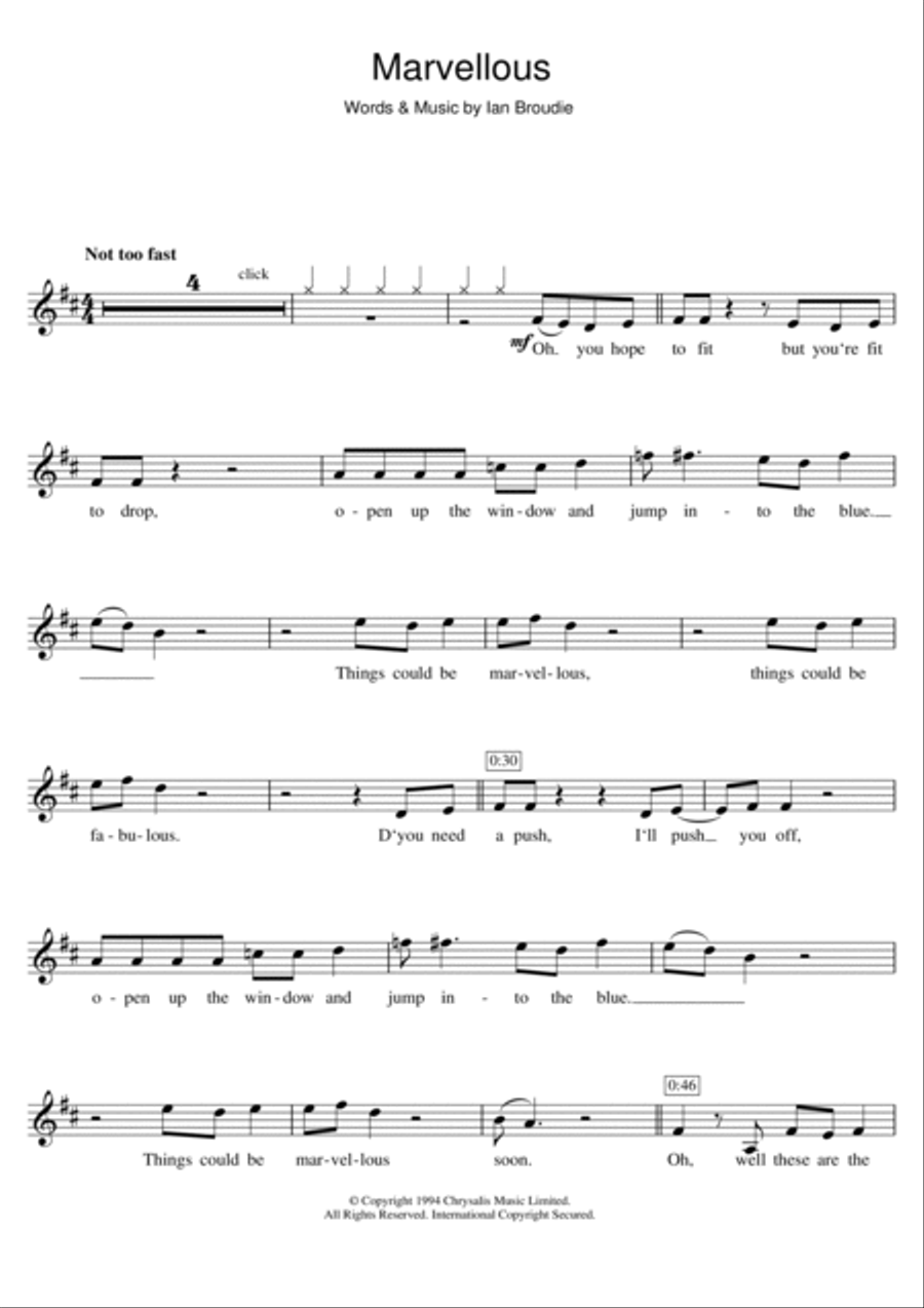 Marvellous Clarinet Solo scores gallery preview page 1
