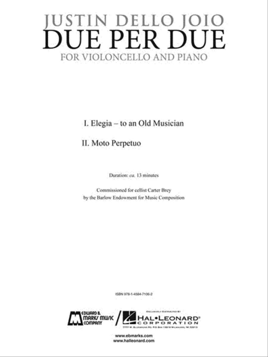 Due Per Due Piano Accompaniment - Sheet Music page 3