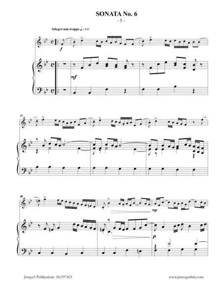 Vivaldi: Sonata No. 6 for Guitar & Piano image number null