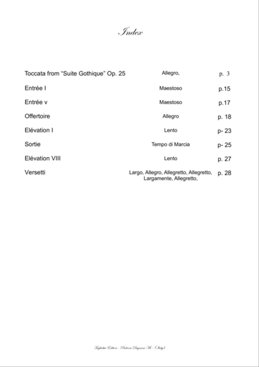 BOELLMANN Lion - 8 PIECES FOR ORGAN Organ Solo scores gallery preview page 2