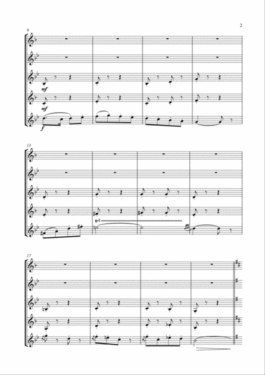 Les Dragons d'Alcala (from Carmen) for Clarinet Choir Clarinet Choir scores gallery preview page 3