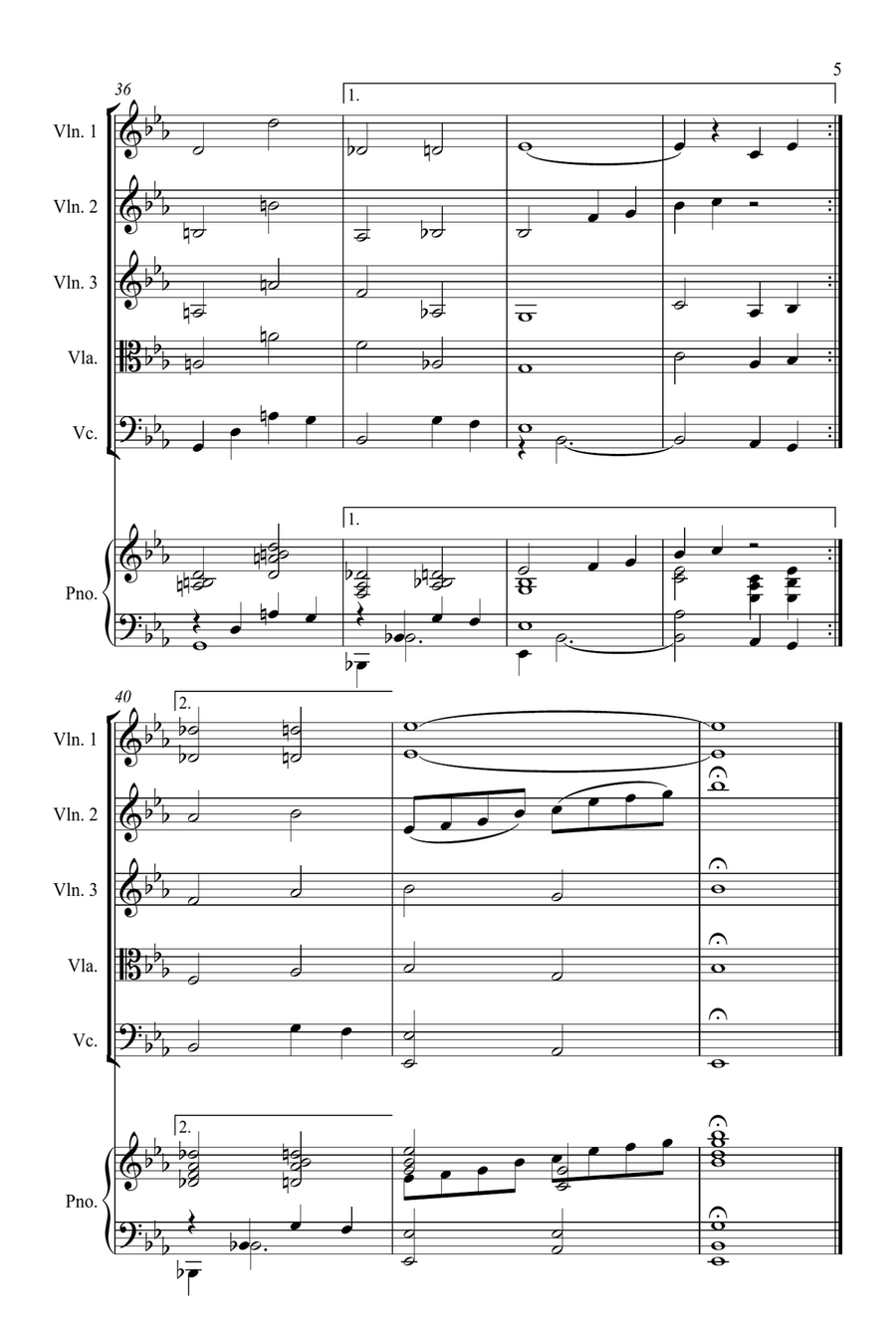 Pure Imagination String Quartet scores gallery preview page 5