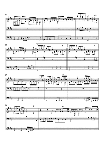 Wer nur den lieben Gott lässt walten, BWV Anh. 68 for organ