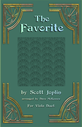 Book cover for The Favorite, Two-Step Ragtime for Viola Duet