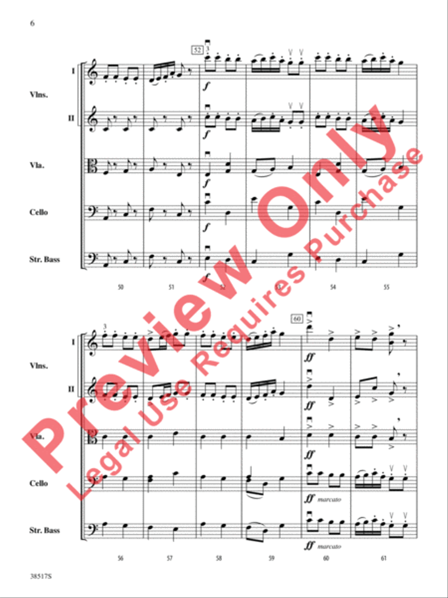 Serenade for Strings String Orchestra scores gallery preview page 7