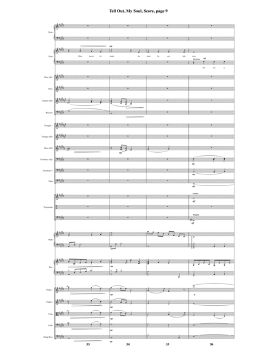 Tell Out, My Soul Tell Out, My Soul Choir scores gallery preview page 10