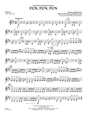 Fun, Fun, Fun - Violin 3 (Viola Treble Clef)