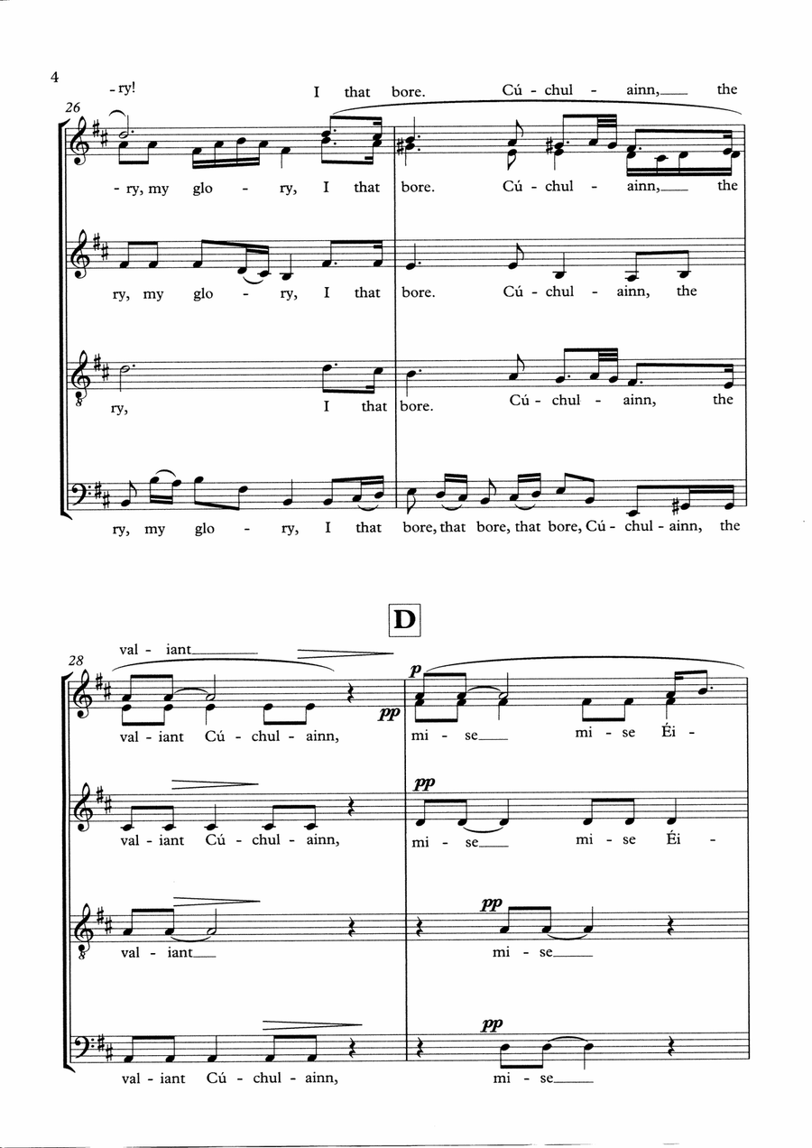 MISE ÉIRE SATB 4-Part scores gallery preview page 6