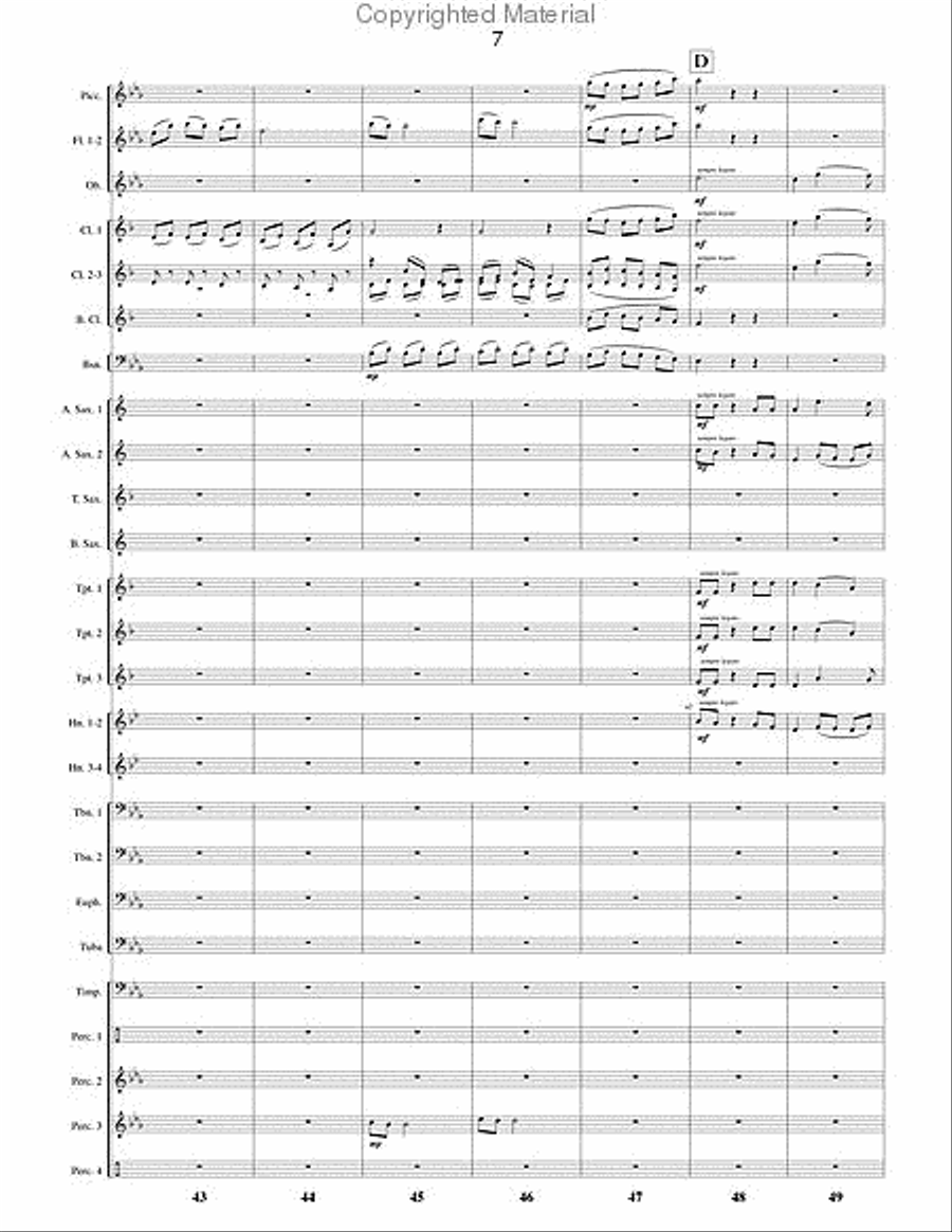 Tinker to Evers to Chance Concert Band scores gallery preview page 8