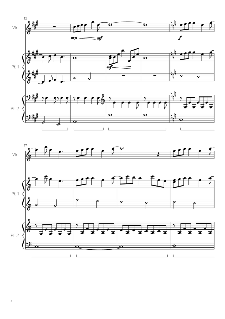 Forrest Gump - Main Title (Feather Theme) from the Paramount Motion Picture FORREST GUMP String Duet scores gallery preview page 4