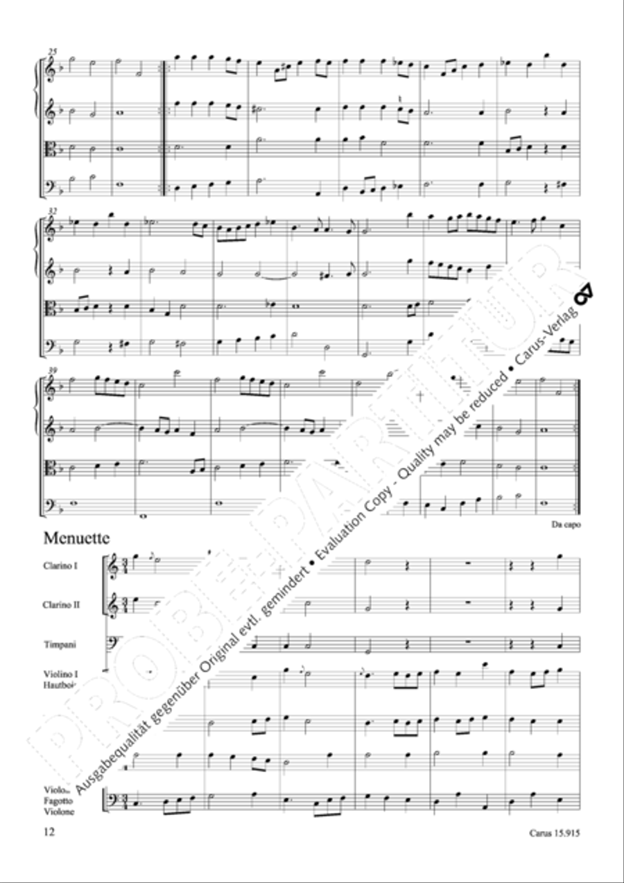 Suite in C minor Oboe scores gallery preview page 13
