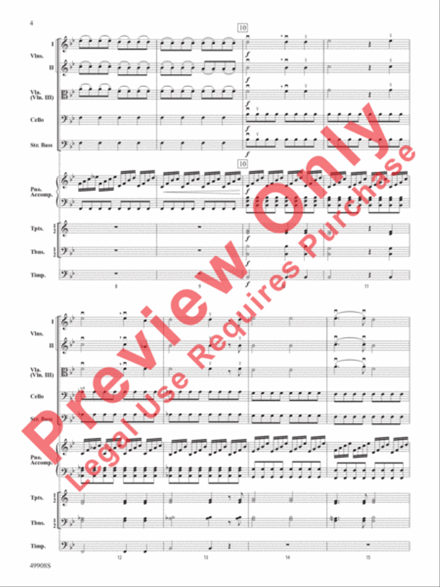 Zadok the Priest Zadok the Priest String Orchestra scores gallery preview page 5