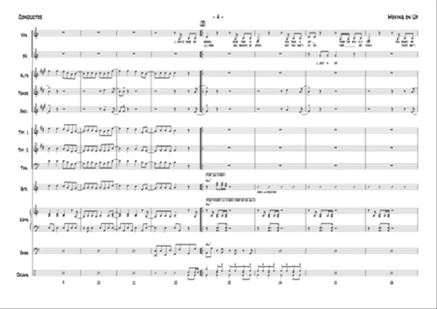 Moving On Up Tenor Saxophone scores gallery preview page 4