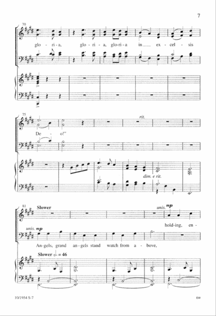 Angels Angels 4-Part scores gallery preview page 7