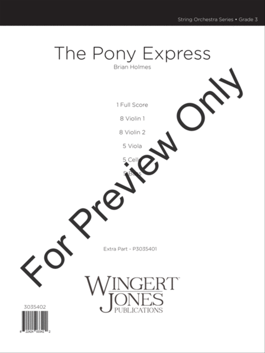 The Pony Express (Score) String Orchestra scores gallery preview page 2