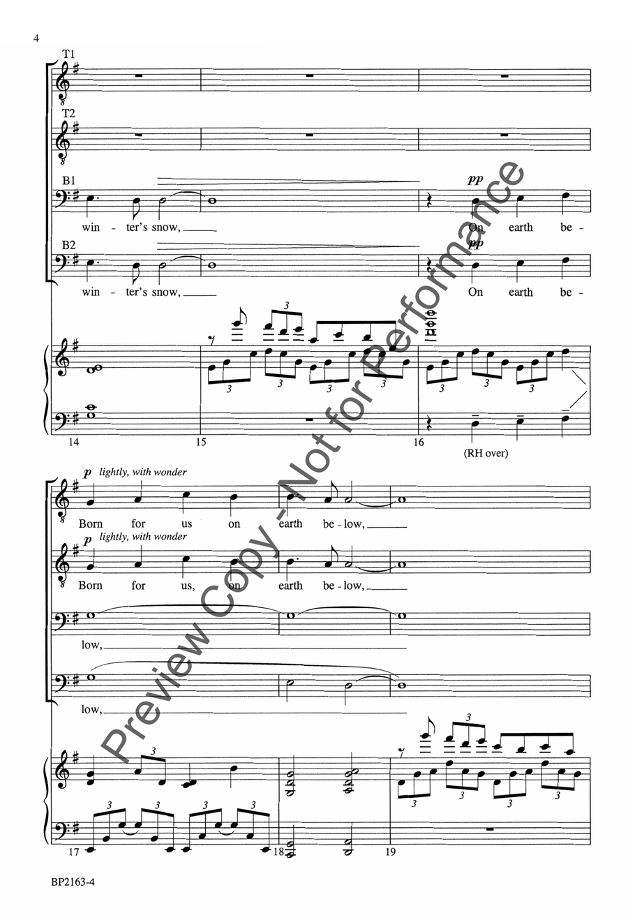 See Amid the Winter's Snow - TTBB TTBB scores gallery preview page 5