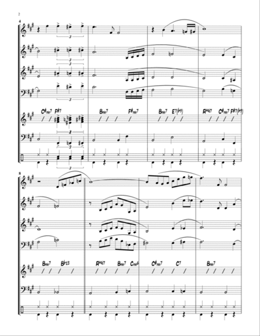 Tonight Jazz Ensemble scores gallery preview page 4