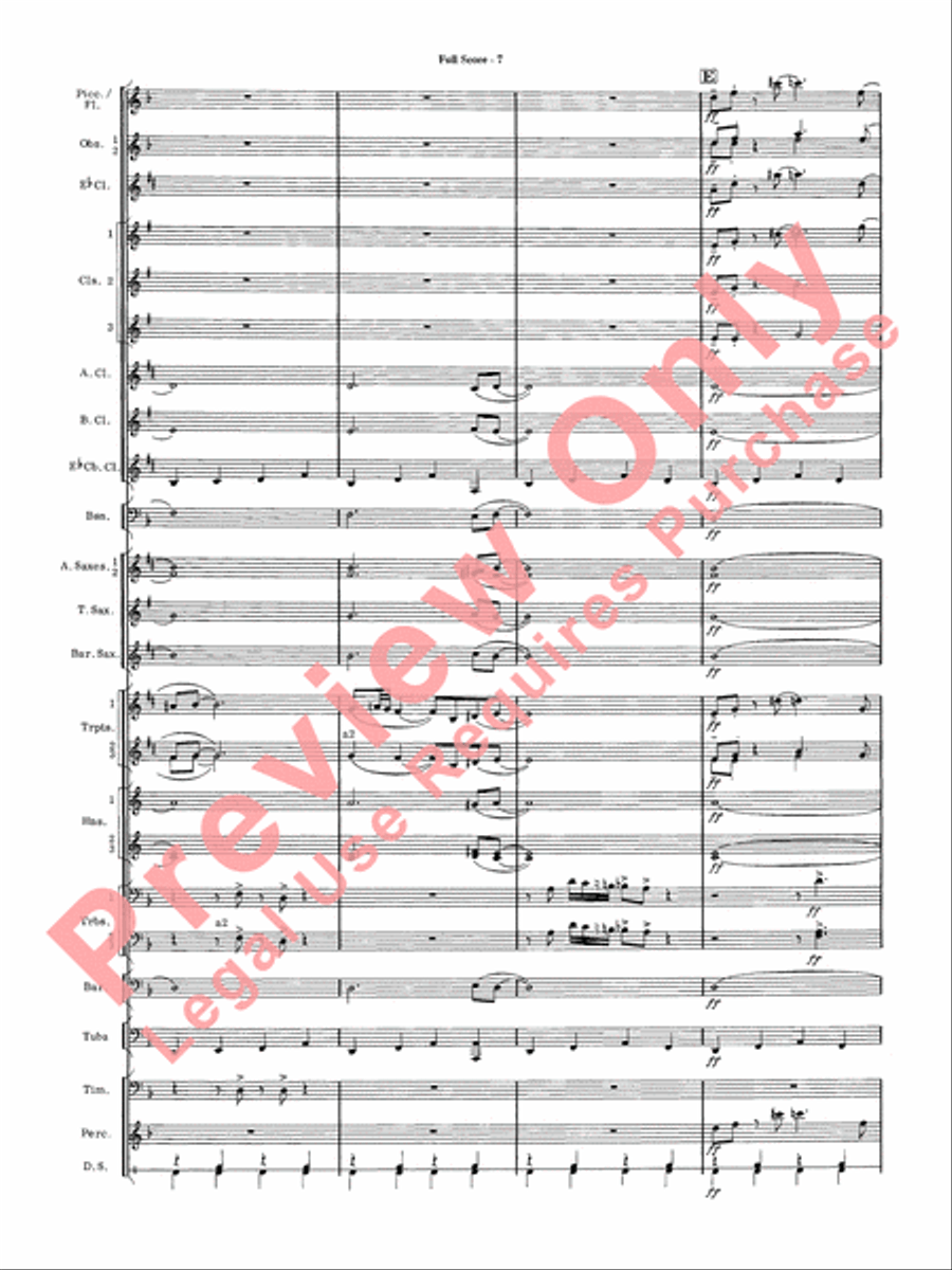 James Bond Suite Concert Band scores gallery preview page 9