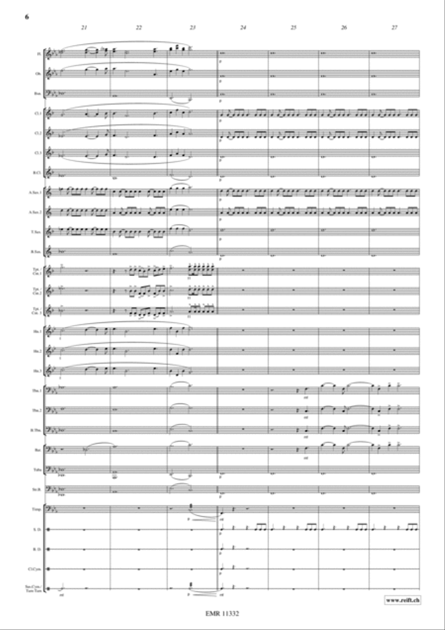 Cutthroat Island Concert Band scores gallery preview page 7
