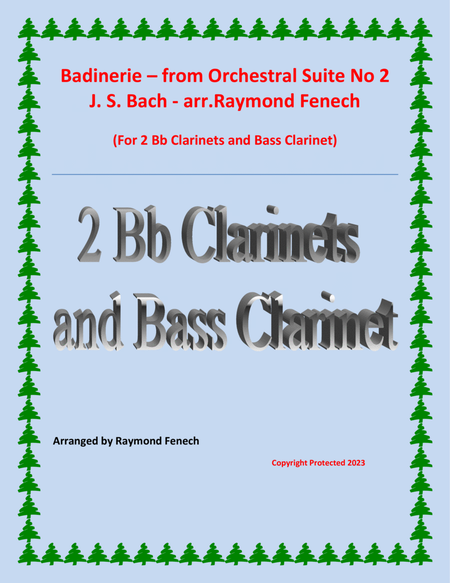 Badinerie - J.S.Bach - 2 Bb Clarinets and Bass Clarinet image number null