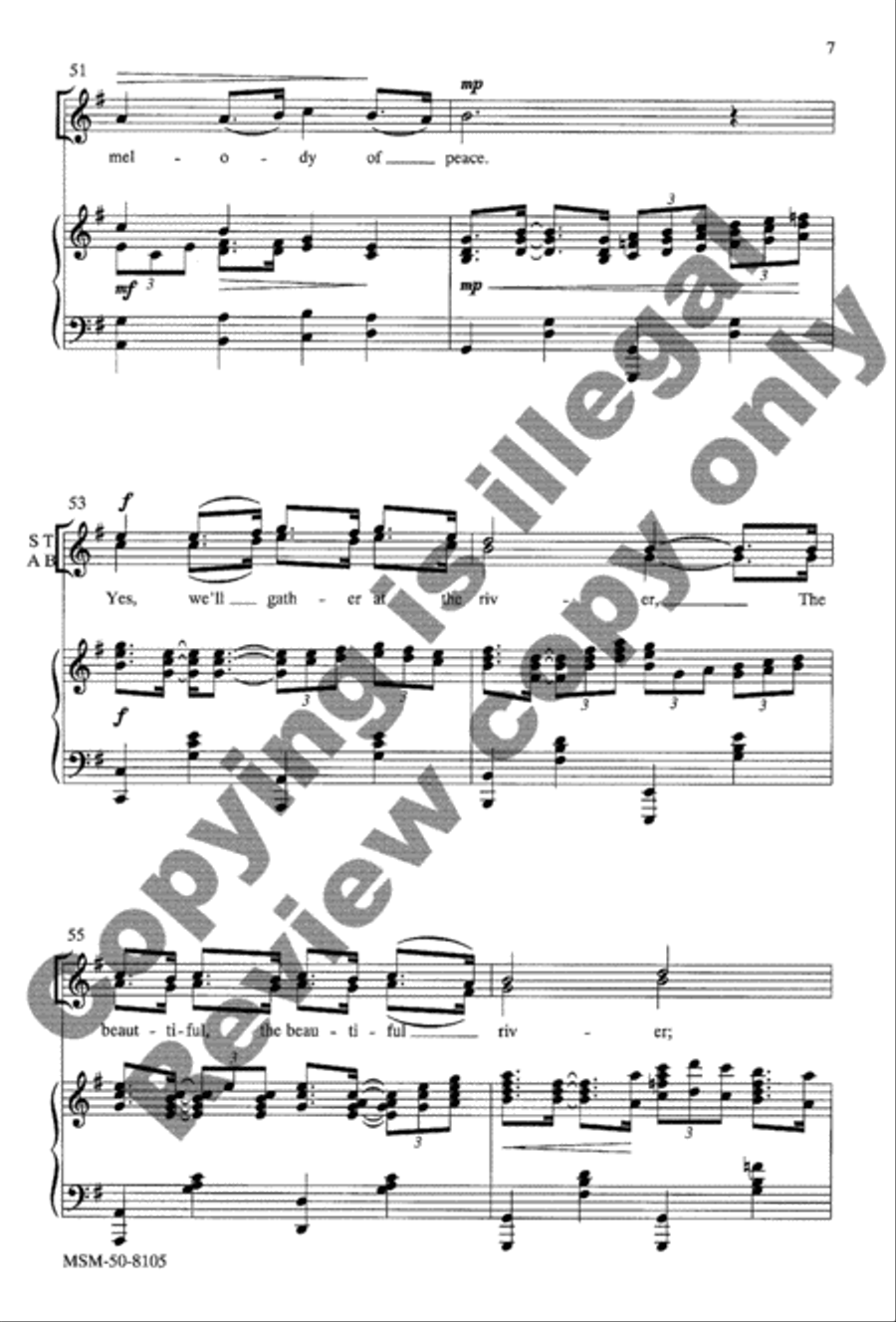 At the River Divisi scores gallery preview page 16