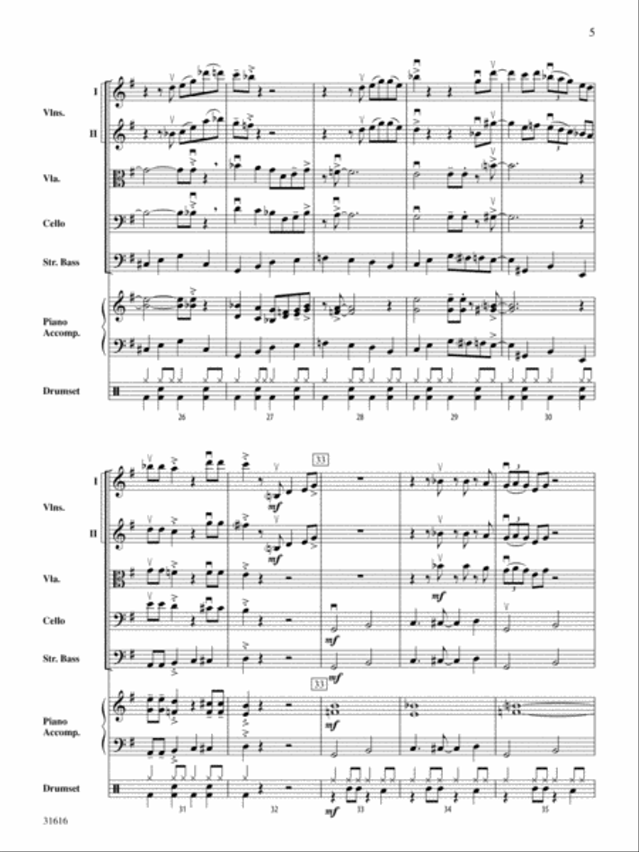 Tchefuncte Shuffle: Score String Orchestra scores gallery preview page 5