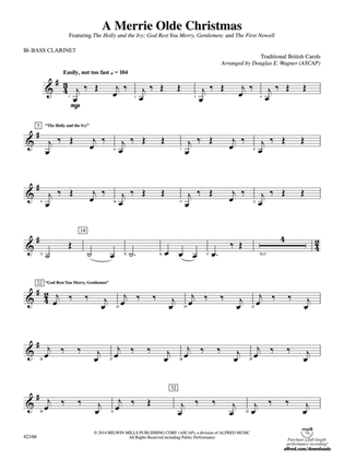 A Merrie Olde Christmas: B-flat Bass Clarinet