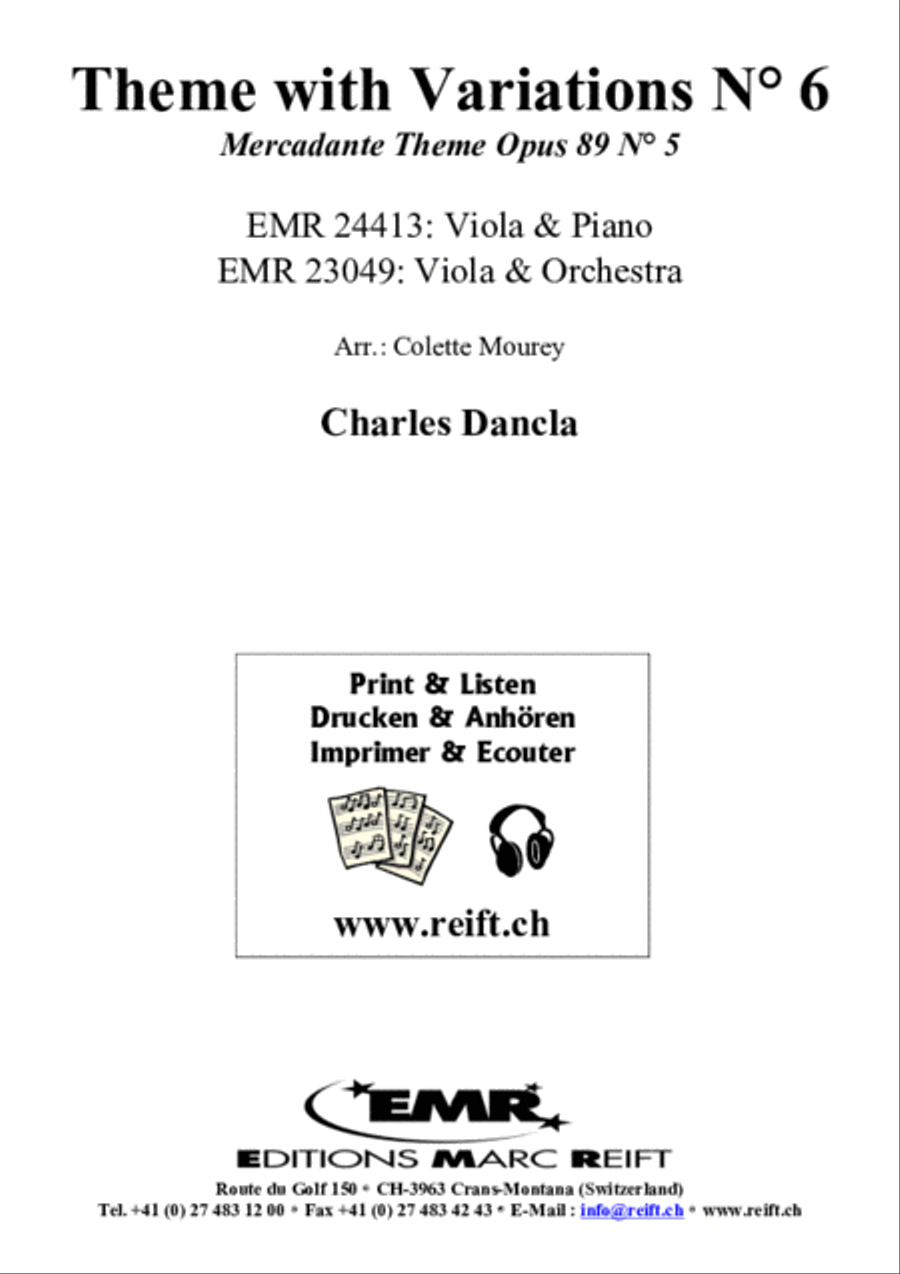Theme with Variations No. 6 Piano Accompaniment scores gallery preview page 2