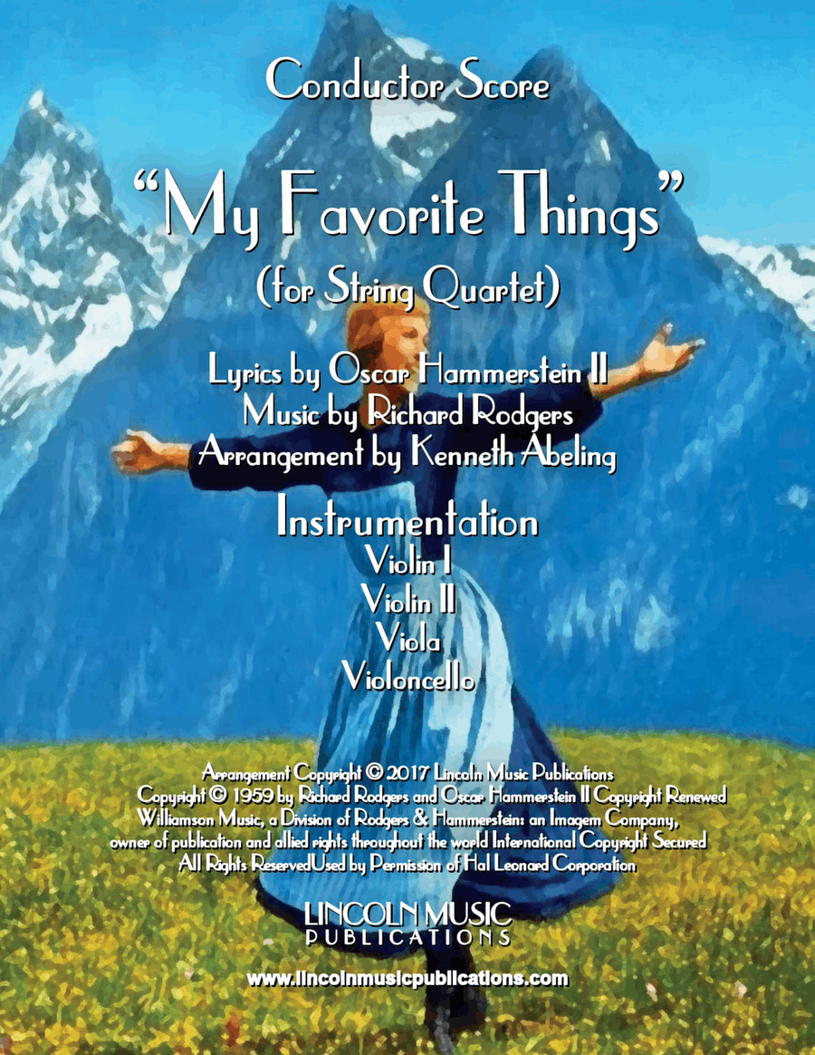 My Favorite Things String Quartet scores gallery preview page 1
