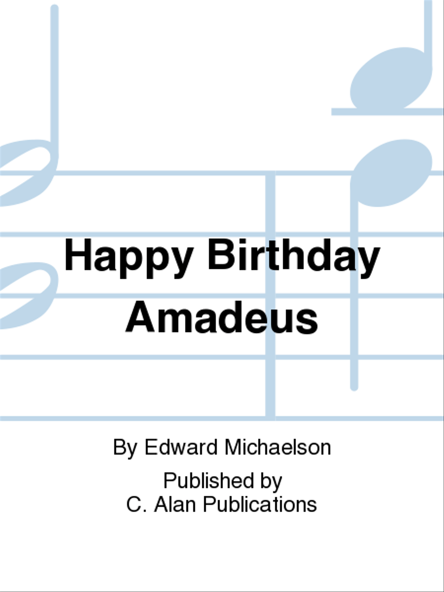 Happy Birthday Amadeus Concert Band scores gallery preview page 1