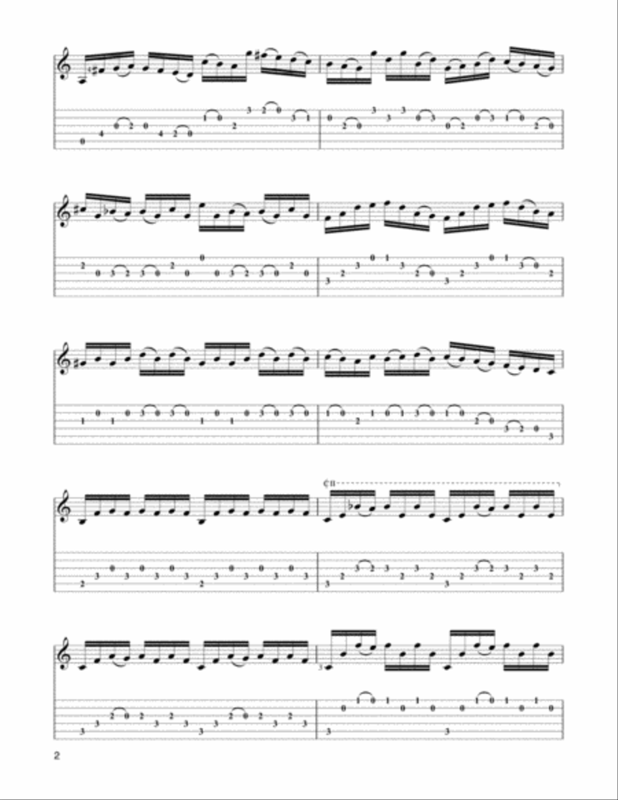 Prelude from Cello Suite No. 1 (BWV 1007) Cello scores gallery preview page 2