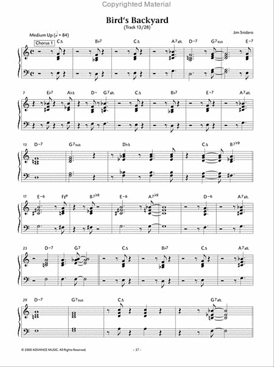 Easy Jazz Conception -- Piano Comping Piano Method scores gallery preview page 14