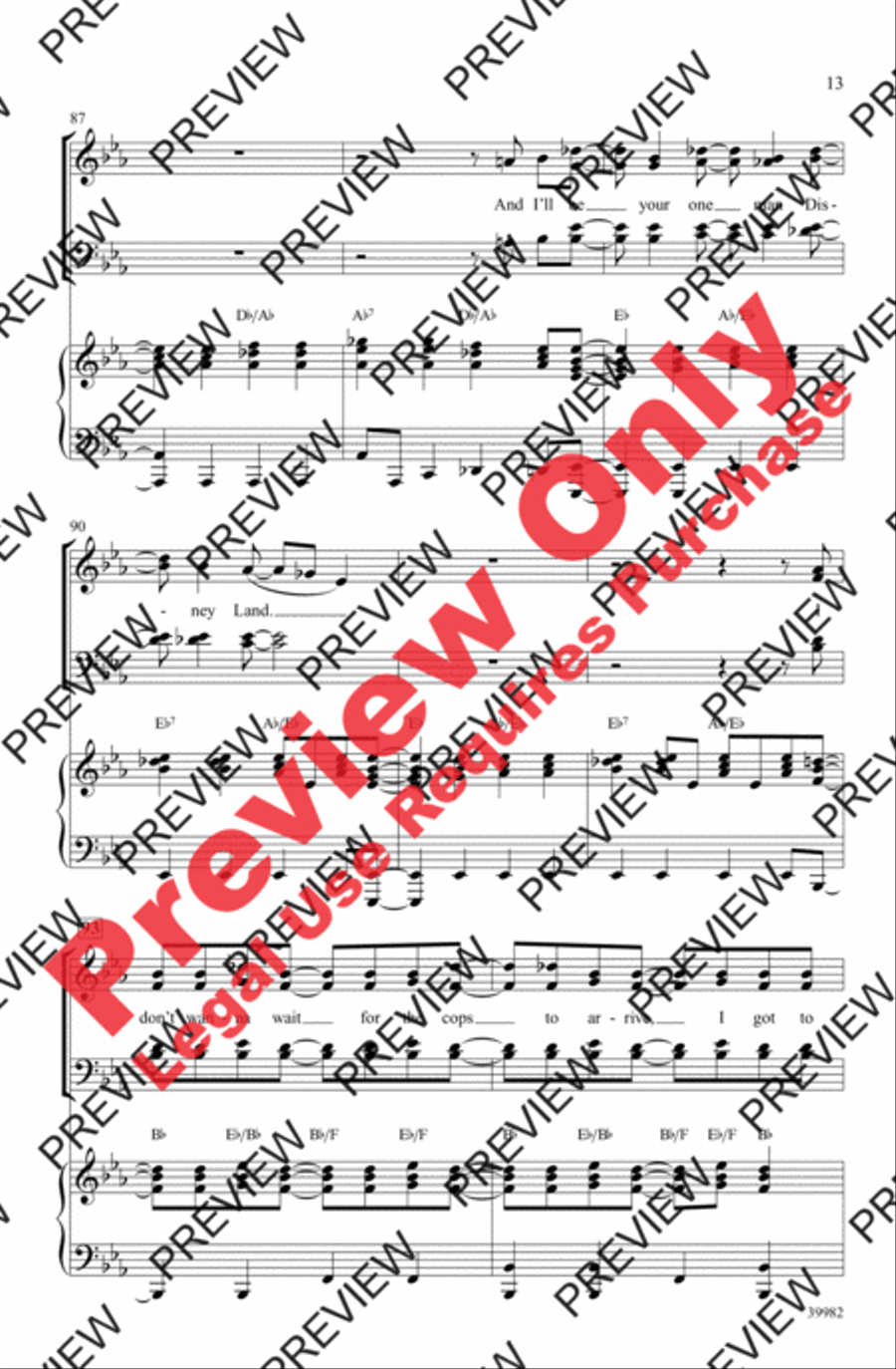 Live in Living Color 4-Part scores gallery preview page 13