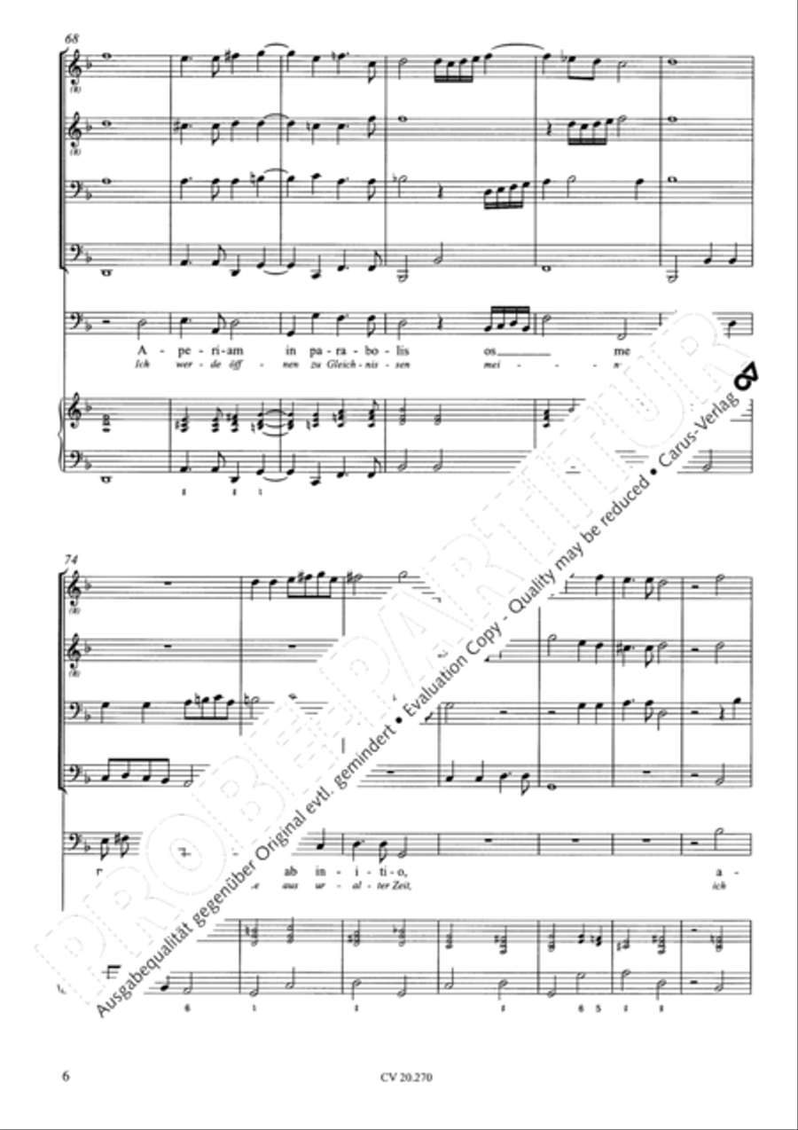 Attendite, popule meus Bass Voice scores gallery preview page 7