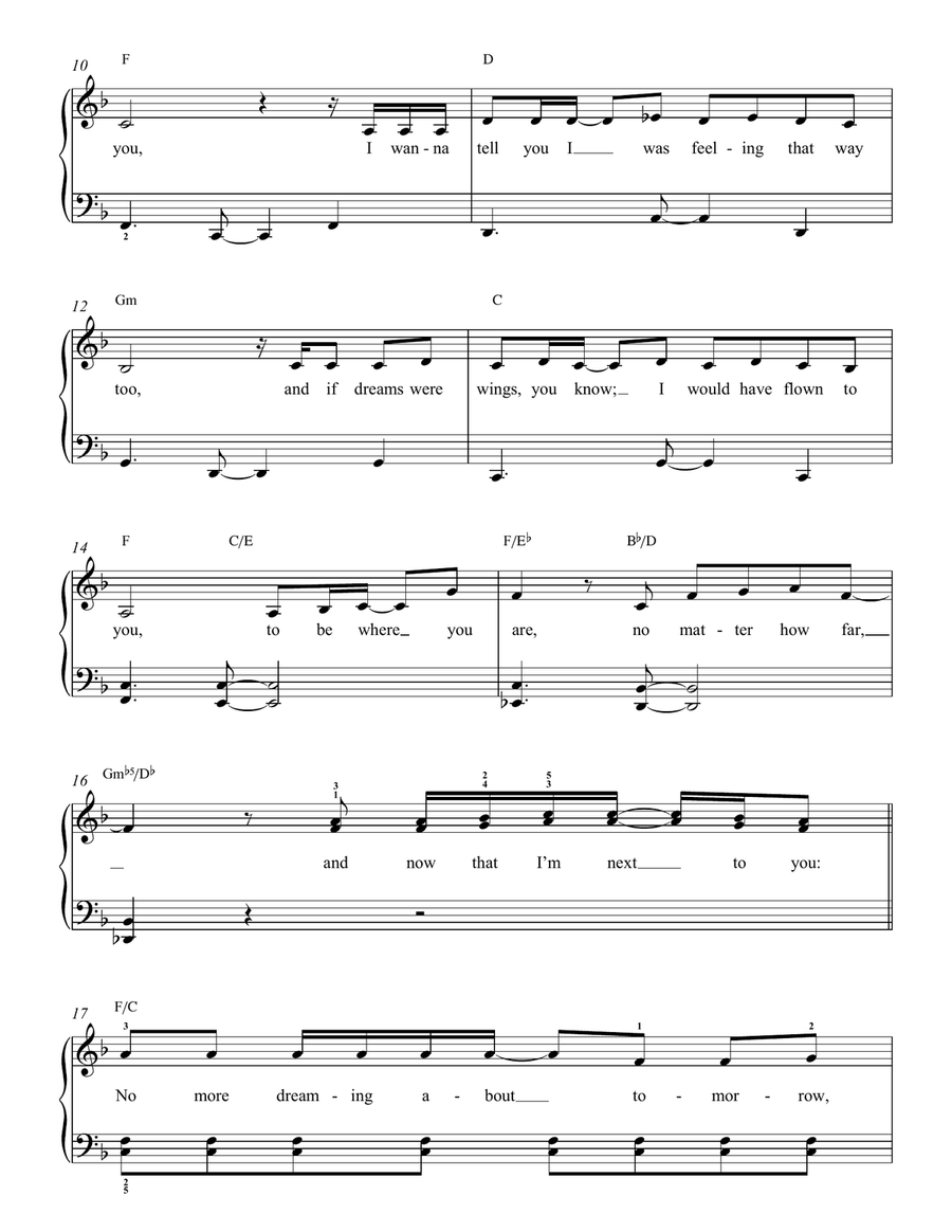 Especially For You Especially For You Easy Piano scores gallery preview page 2