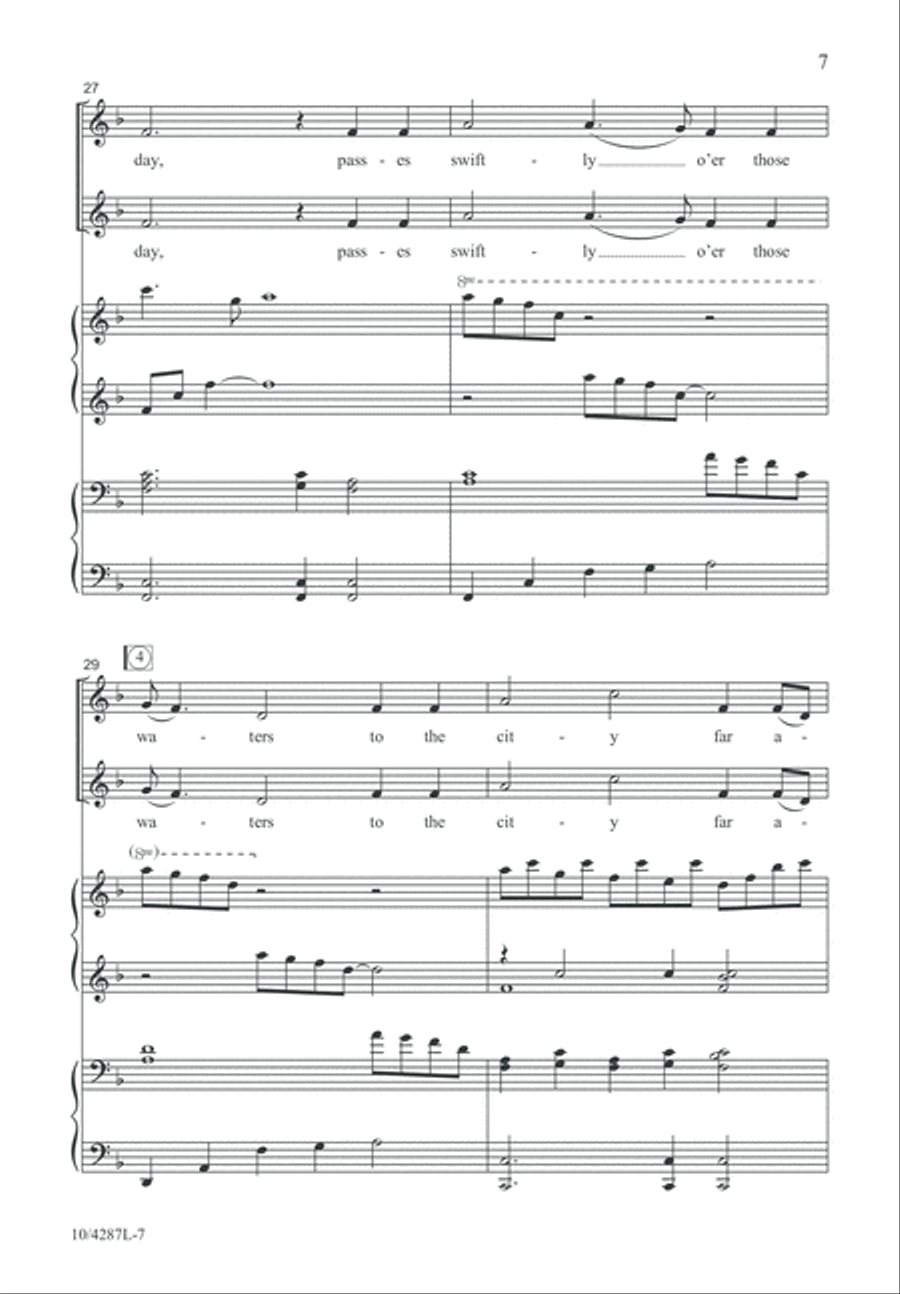 Hark, I Hear the Harps Eternal SSA scores gallery preview page 8